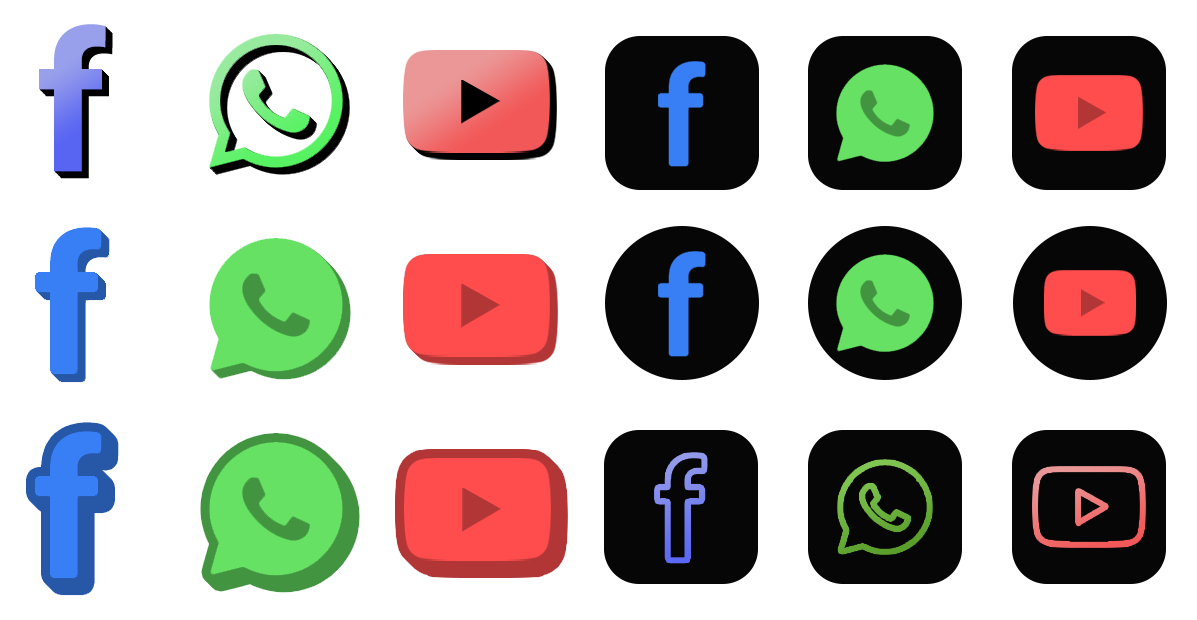 Flattered Prototype Icons